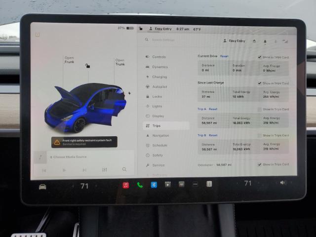 Photo 8 VIN: 7SAYGDEF3NF308147 - TESLA MODEL Y 