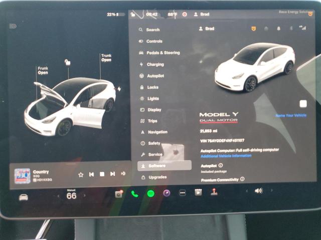 Photo 8 VIN: 7SAYGDEF4NF451107 - TESLA MODEL Y 