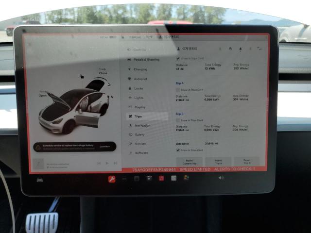 Photo 8 VIN: 7SAYGDEF5NF345944 - TESLA MODEL Y 