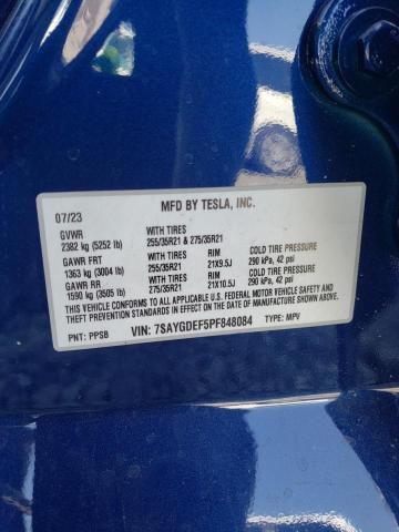 Photo 11 VIN: 7SAYGDEF5PF848084 - TESLA MODEL Y 