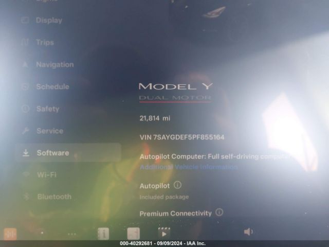 Photo 6 VIN: 7SAYGDEF5PF855164 - TESLA MODEL Y 