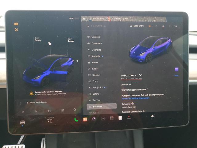 Photo 8 VIN: 7SAYGDEF6NF455028 - TESLA MODEL Y 