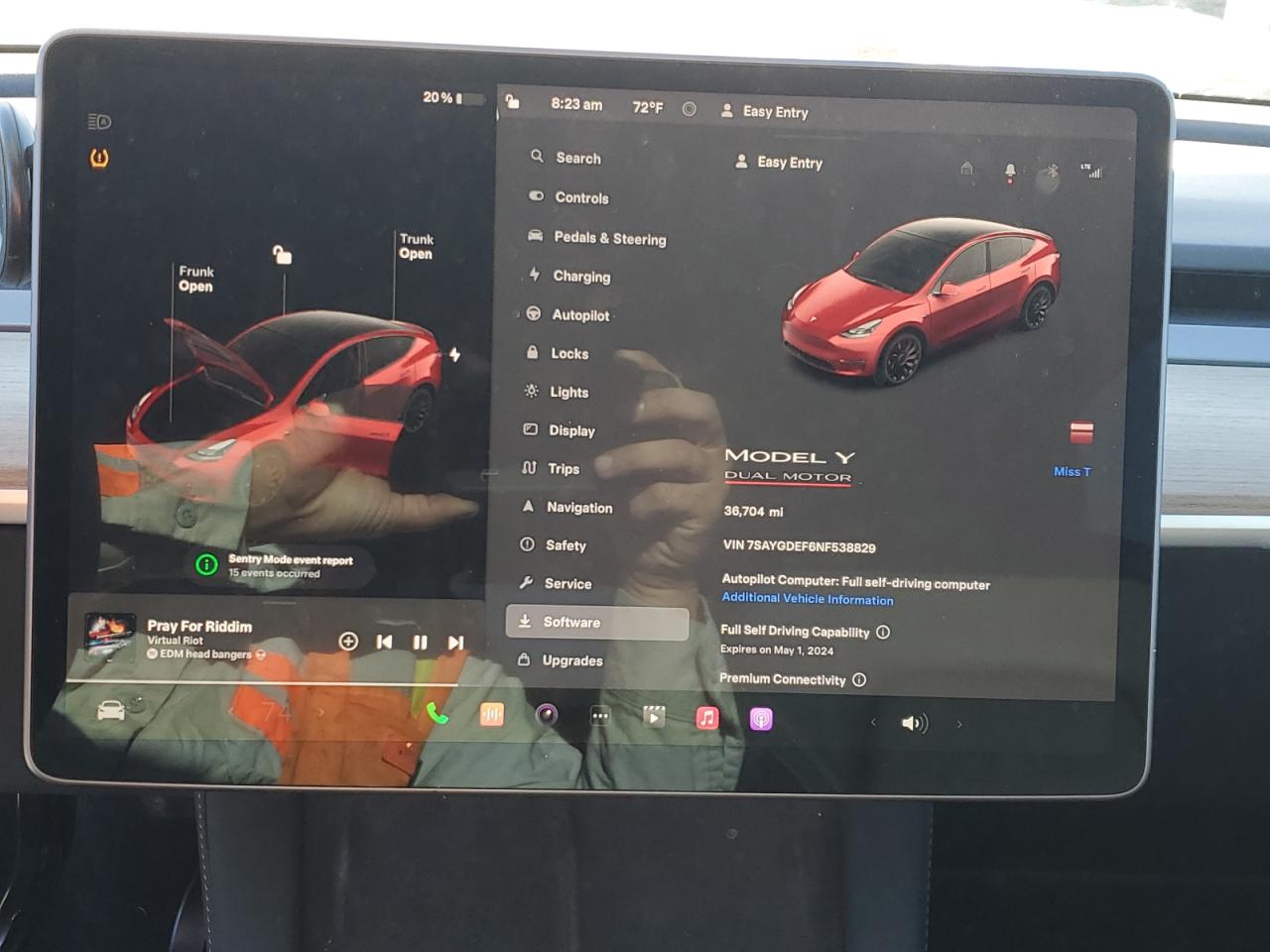 Photo 8 VIN: 7SAYGDEF6NF538829 - TESLA MODEL Y 