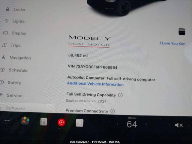 Photo 6 VIN: 7SAYGDEF6PF668564 - TESLA MODEL Y 