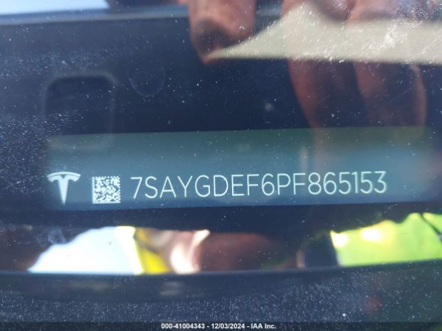 Photo 8 VIN: 7SAYGDEF6PF865153 - TESLA MODEL Y 