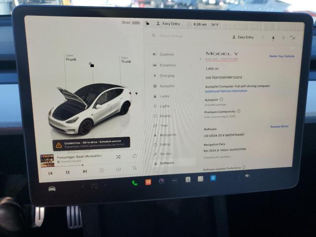 Photo 8 VIN: 7SAYGDEF6RF133012 - TESLA MODEL Y 