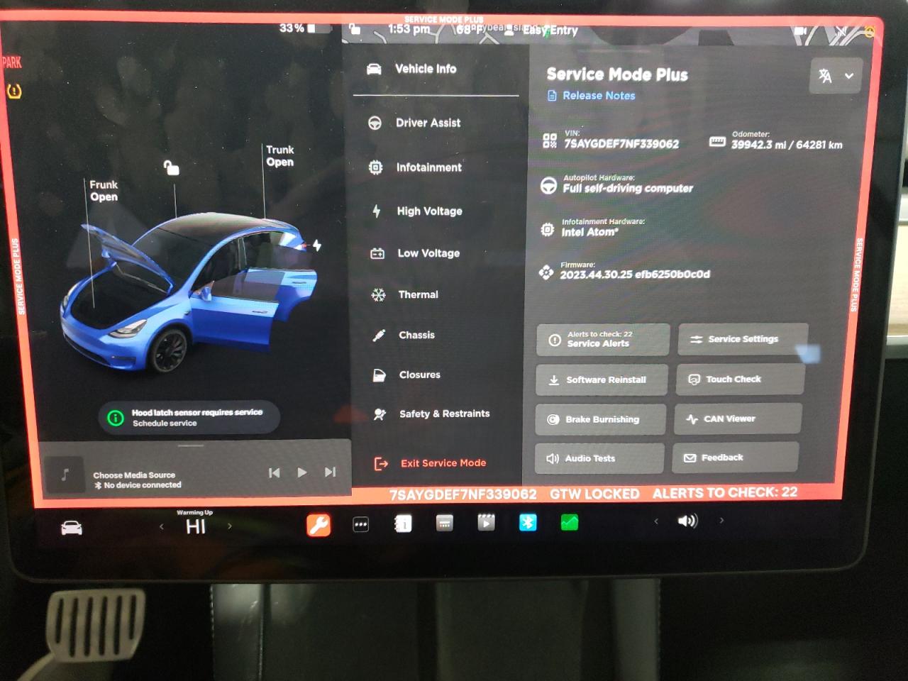 Photo 8 VIN: 7SAYGDEF7NF339062 - TESLA MODEL Y 