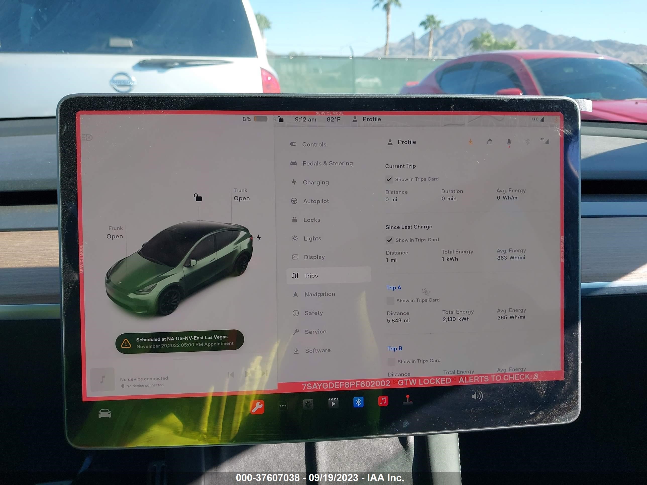 Photo 14 VIN: 7SAYGDEF8PF602002 - TESLA MODEL Y 