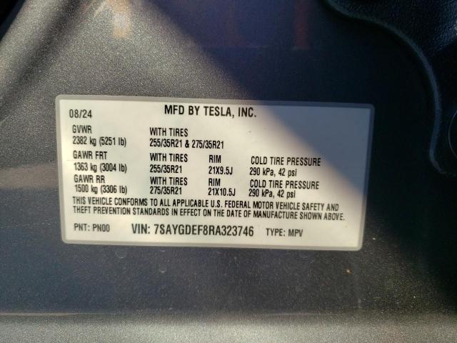 Photo 12 VIN: 7SAYGDEF8RA323746 - TESLA MODEL Y 