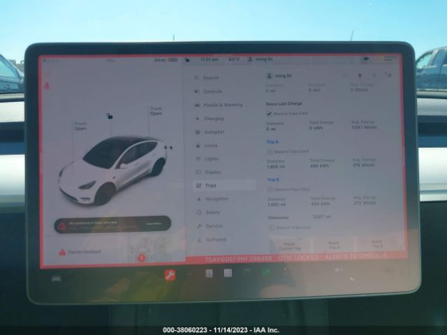 Photo 6 VIN: 7SAYGDEF9NF398498 - TESLA MODEL Y 