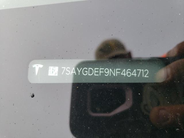 Photo 11 VIN: 7SAYGDEF9NF464712 - TESLA MODEL Y 