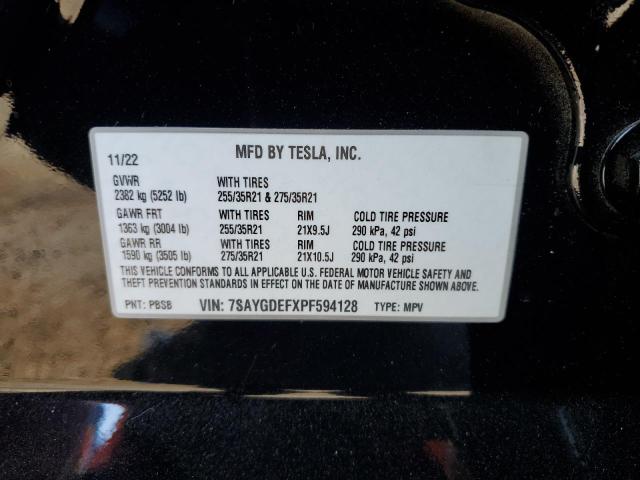 Photo 11 VIN: 7SAYGDEFXPF594128 - TESLA MODEL Y 