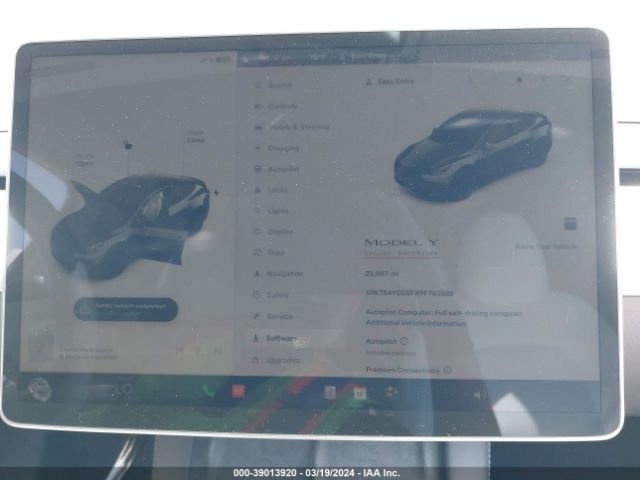 Photo 6 VIN: 7SAYGDEFXPF793888 - TESLA MODEL Y 