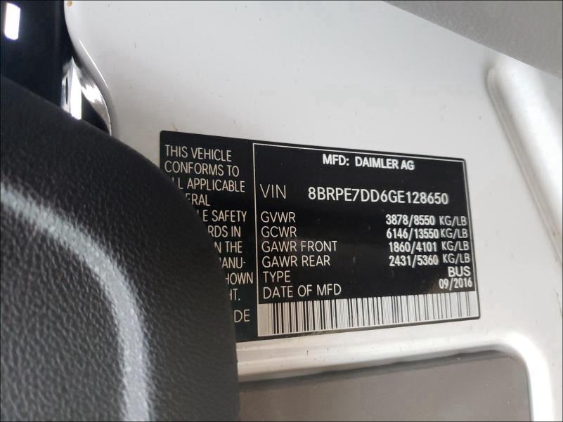 Photo 9 VIN: 8BRPE7DD6GE128650 - MERCEDES-BENZ SPRINTER 2 