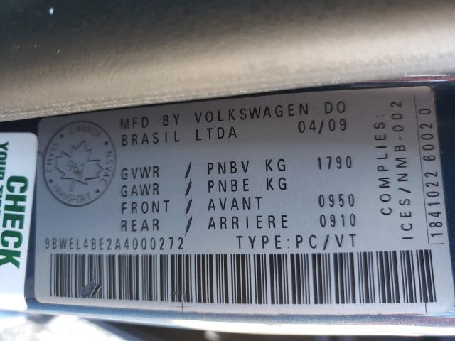 Photo 9 VIN: 9BWEL4BE2A4000272 - VOLKSWAGEN GOLF 