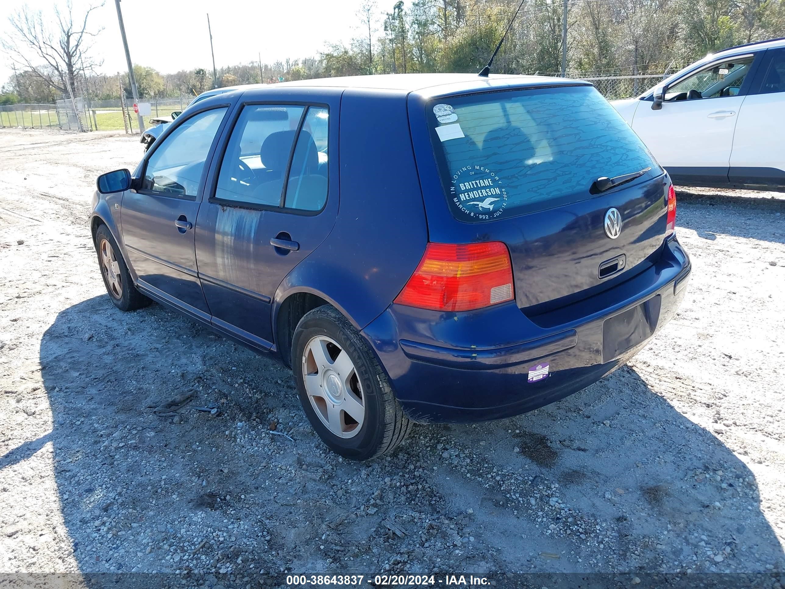 Photo 2 VIN: 9BWGT21J414006568 - VOLKSWAGEN GOLF 