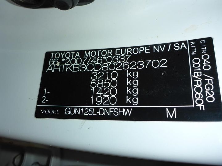 Photo 13 VIN: AHTKB3CD802623702 - TOYOTA HILUX 