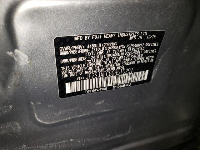 Photo 12 VIN: FF2SJAFC8GH510297 - SUBARU FORESTER 2 