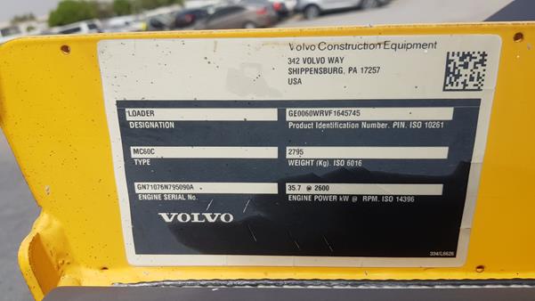 Photo 1 VIN: GE0060WRVF1645745 - VOLVO MC60C 