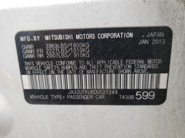 Photo 9 VIN: JA32U1FU6DU021249 - MITSUBISHI LANCER DE 