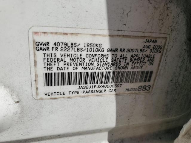 Photo 12 VIN: JA32U1FUXAU006507 - MITSUBISHI LANCER DE 