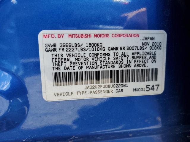 Photo 11 VIN: JA32U2FU0BU022061 - MITSUBISHI LANCER 