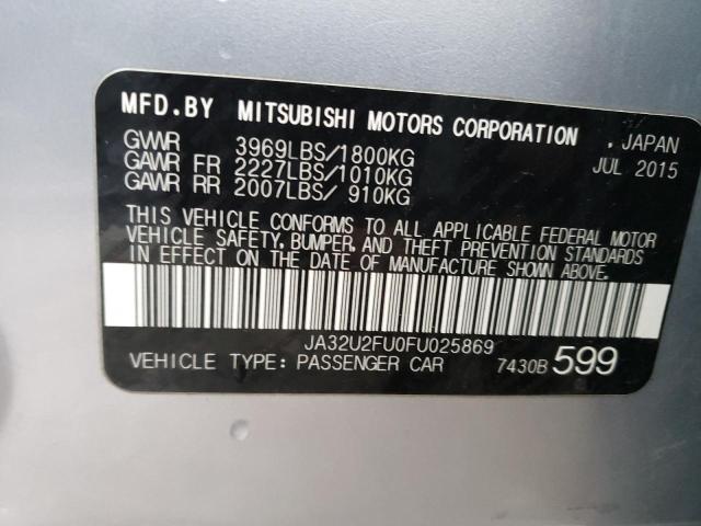 Photo 11 VIN: JA32U2FU0FU025869 - MITSUBISHI LANCER ES 