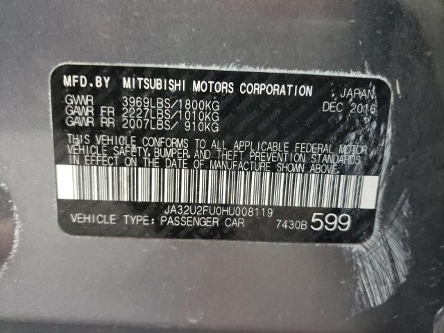 Photo 9 VIN: JA32U2FU0HU008119 - MITSUBISHI LANCER ES 