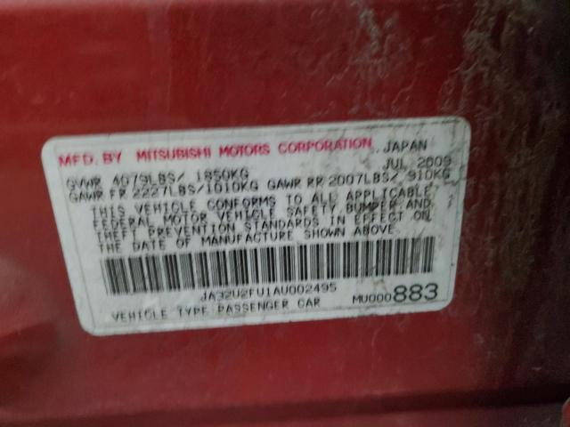 Photo 11 VIN: JA32U2FU1AU002495 - MITSUBISHI LANCER 