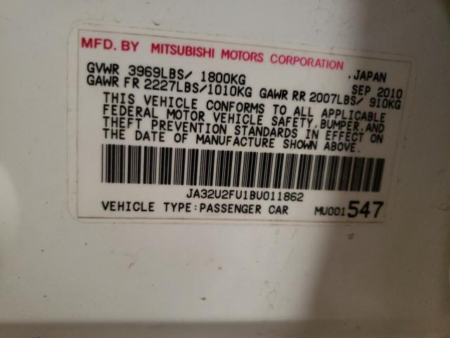 Photo 9 VIN: JA32U2FU1BU011862 - MITSUBISHI LANCER ES 