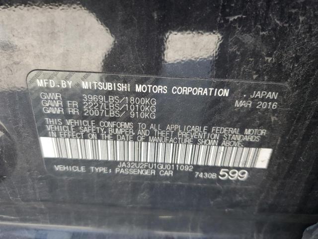 Photo 11 VIN: JA32U2FU1GU011092 - MITSUBISHI LANCER ES 