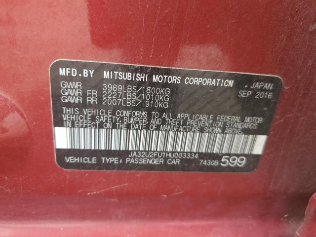 Photo 11 VIN: JA32U2FU1HU003334 - MITSUBISHI LANCER ES 