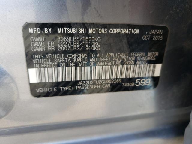 Photo 11 VIN: JA32U2FU2GU002269 - MITSUBISHI LANCER ES 