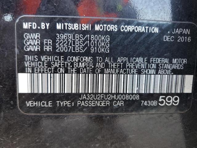 Photo 11 VIN: JA32U2FU2HU008008 - MITSUBISHI LANCER 