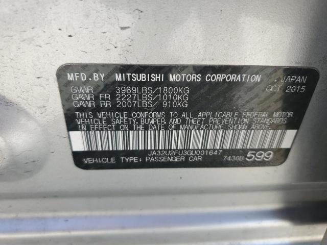 Photo 11 VIN: JA32U2FU3GU001647 - MITSUBISHI LANCER ES 