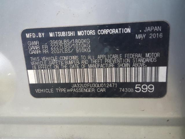 Photo 9 VIN: JA32U2FU3GU012471 - MITSUBISHI LANCER ES 