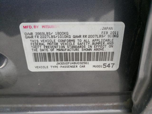 Photo 11 VIN: JA32U2FU4BU032561 - MITSUBISHI LANCER 