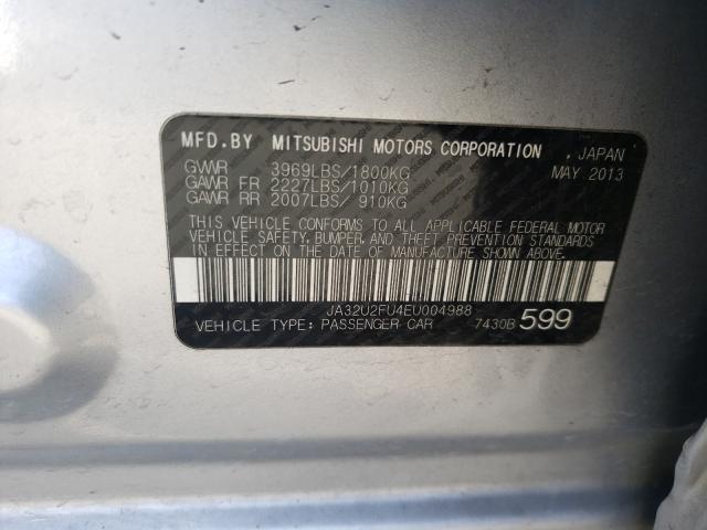 Photo 9 VIN: JA32U2FU4EU004988 - MITSUBISHI LANCER 