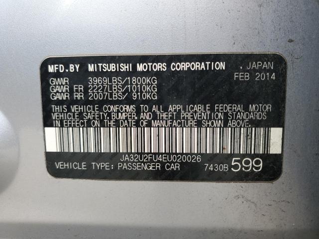 Photo 11 VIN: JA32U2FU4EU020026 - MITSUBISHI LANCER 