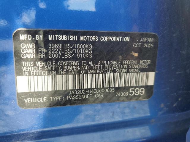 Photo 11 VIN: JA32U2FU4GU000605 - MITSUBISHI LANCER 