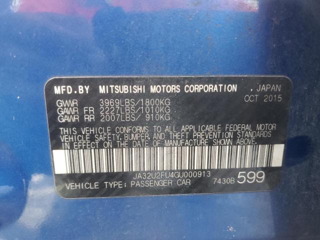 Photo 12 VIN: JA32U2FU4GU000913 - MITSUBISHI LANCER ES 