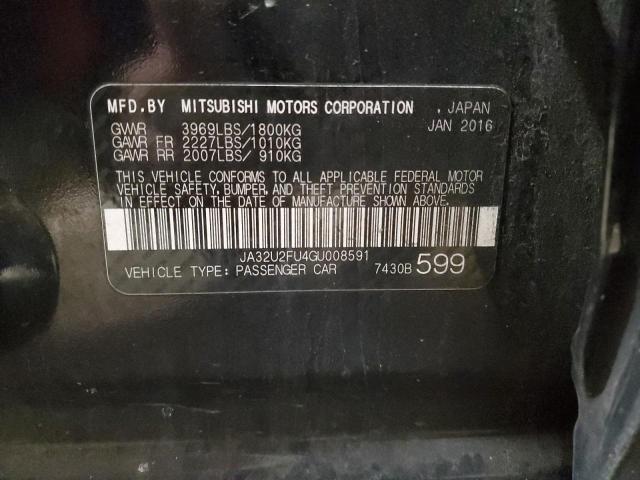 Photo 11 VIN: JA32U2FU4GU008591 - MITSUBISHI LANCER 