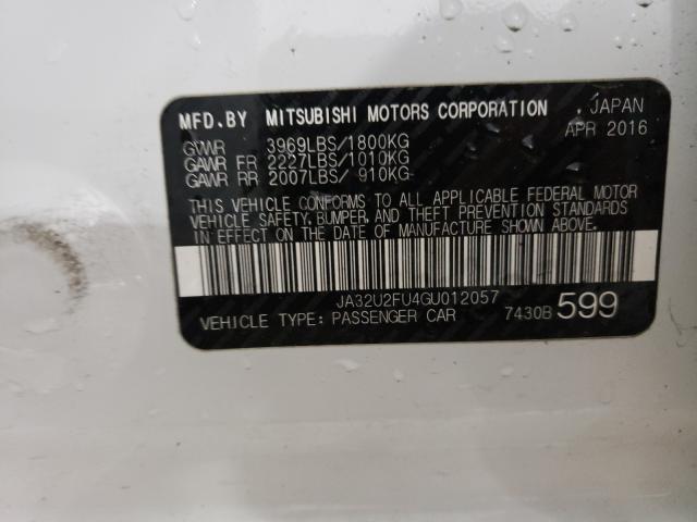 Photo 9 VIN: JA32U2FU4GU012057 - MITSUBISHI LANCER ES 