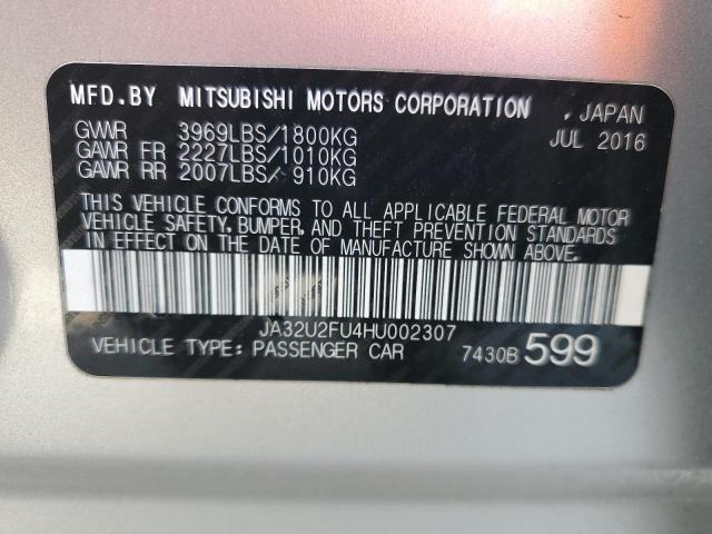 Photo 11 VIN: JA32U2FU4HU002307 - MITSUBISHI LANCER ES 