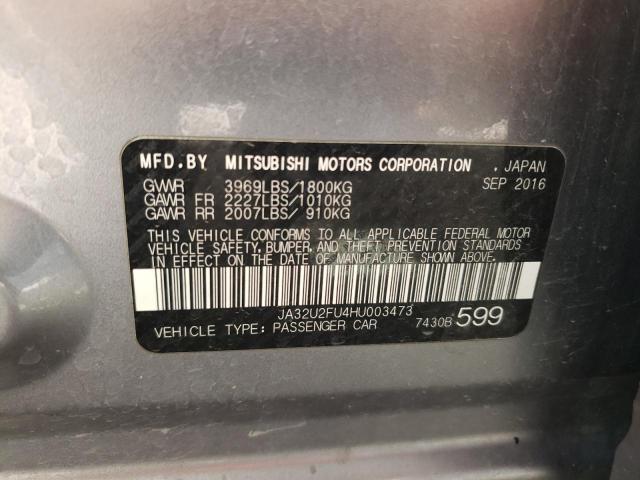 Photo 11 VIN: JA32U2FU4HU003473 - MITSUBISHI LANCER 