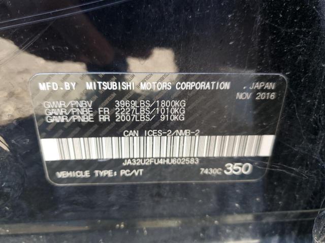 Photo 11 VIN: JA32U2FU4HU602583 - MITSUBISHI LANCER ES 