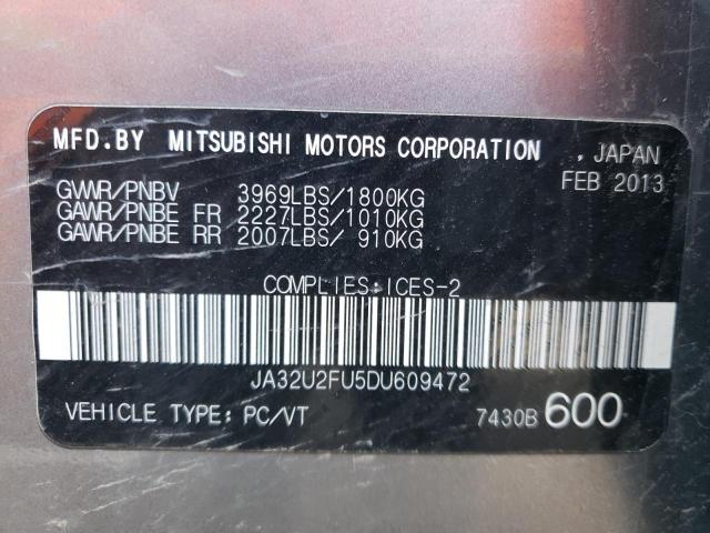 Photo 12 VIN: JA32U2FU5DU609472 - MITSUBISHI LANCER 