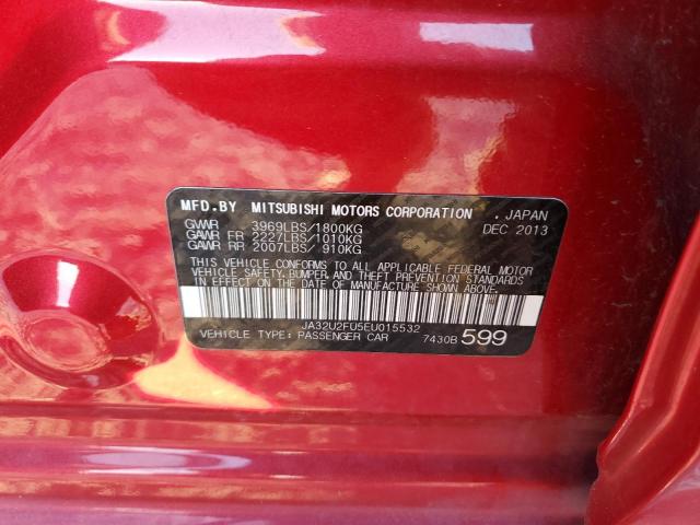 Photo 9 VIN: JA32U2FU5EU015532 - MITSUBISHI LANCER 