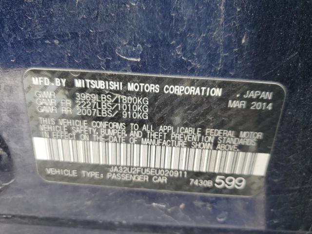 Photo 11 VIN: JA32U2FU5EU020911 - MITSUBISHI LANCER 