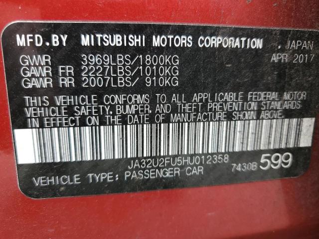 Photo 12 VIN: JA32U2FU5HU012358 - MITSUBISHI LANCER 